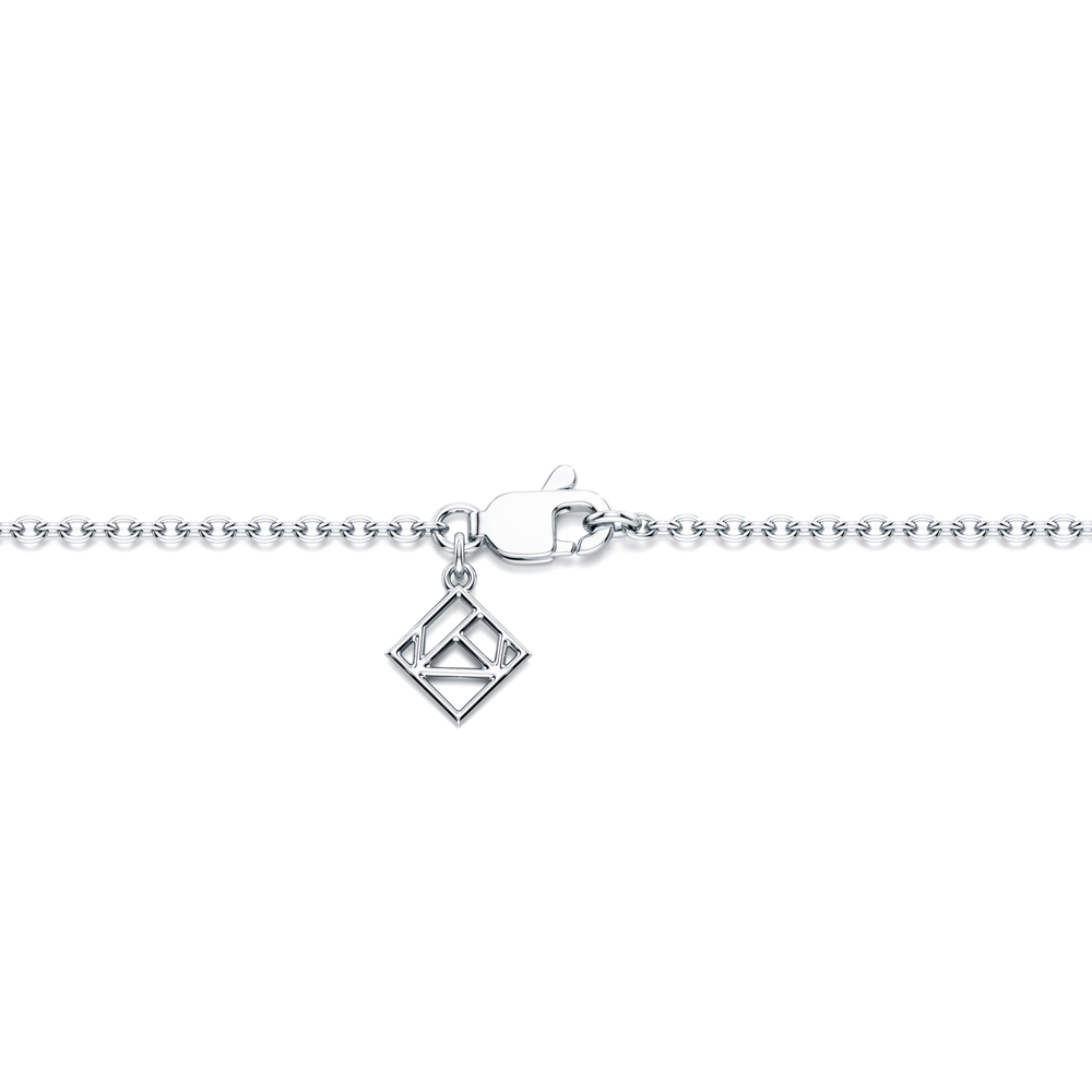 Bezel Set Lab Diamond Charm Bracelet image 3