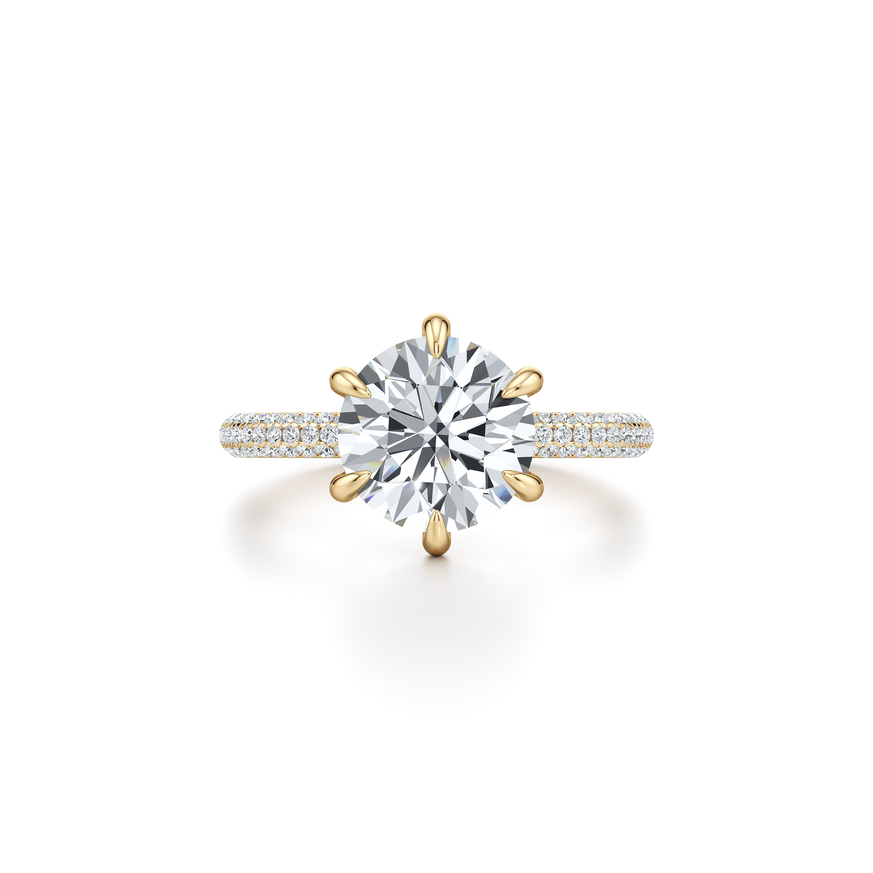 Audrey 6-Prong Solitaire Lab Diamond Engagement Ring Jean Dousset