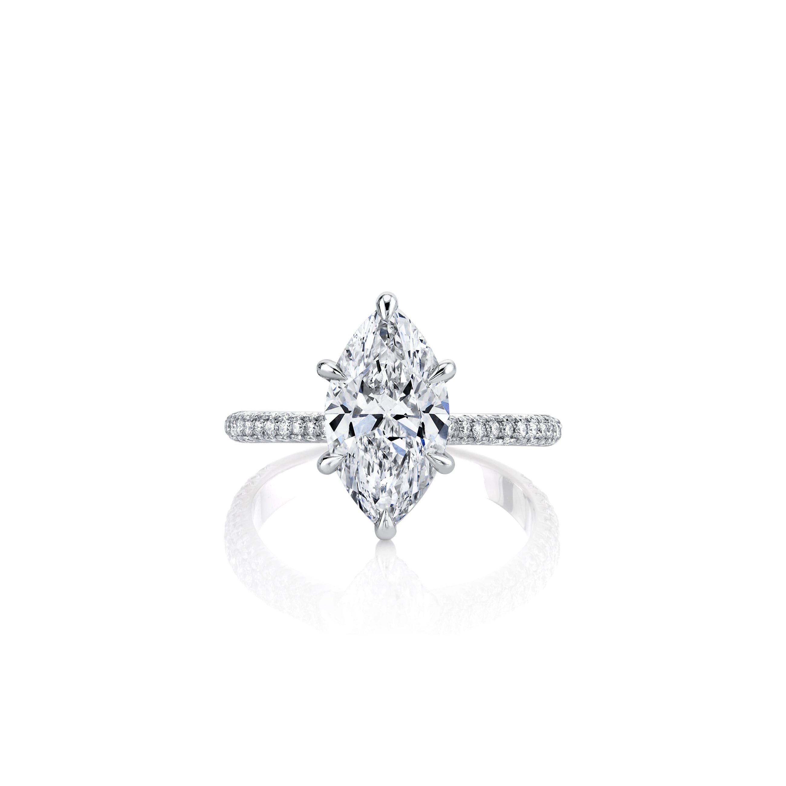 Chelsea Marquise Solitaire Lab Diamond Engagement Ring Jean Dousset