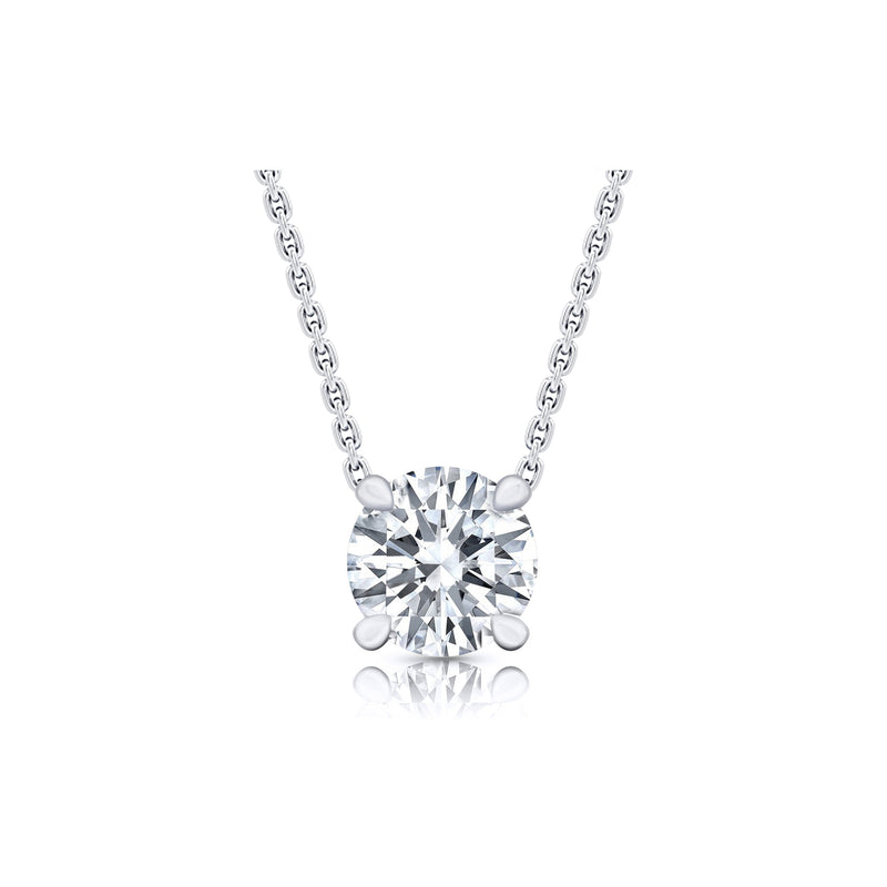 Chelsea Lab Diamond Round Brilliant Pendant image 4