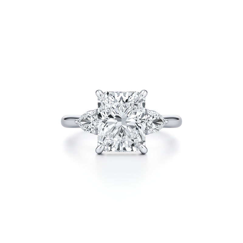 Chelsea Pear Three Stone Lab Diamond Engagement Ring image 101