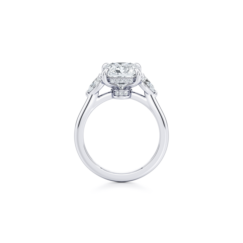 Chelsea Pear Three Stone Lab Diamond Engagement Ring image 104