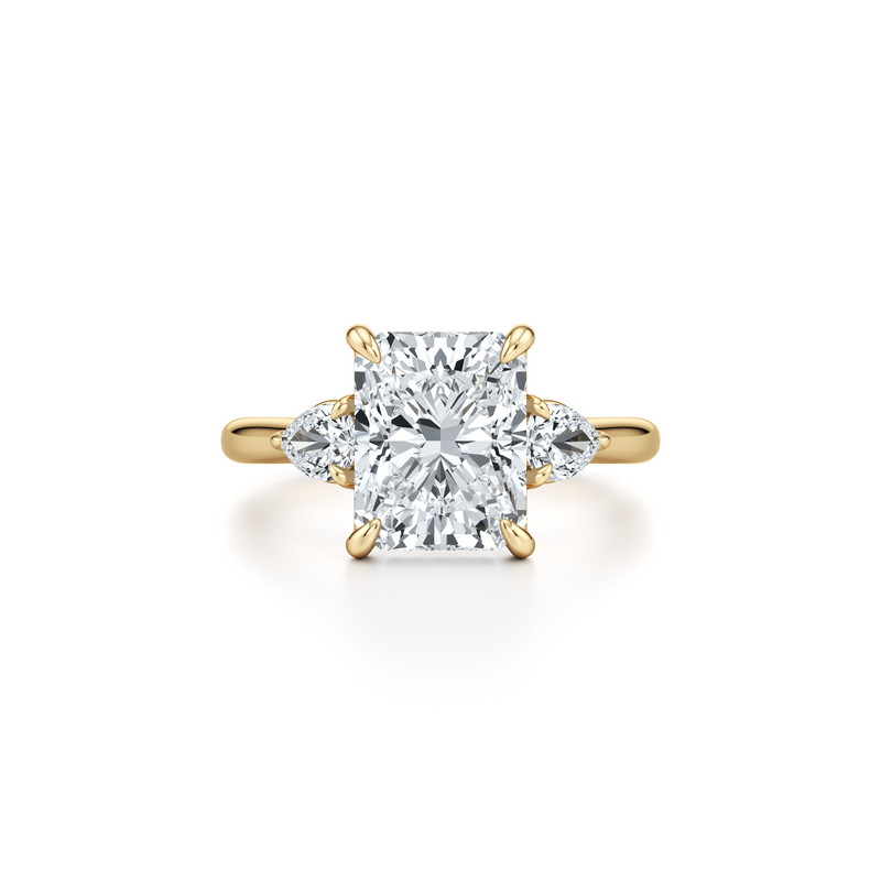 Chelsea Pear Three Stone Lab Diamond Engagement Ring image 106