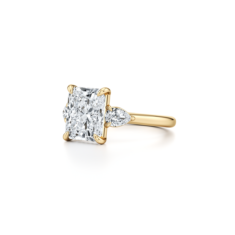 Chelsea Pear Three Stone Lab Diamond Engagement Ring image 107