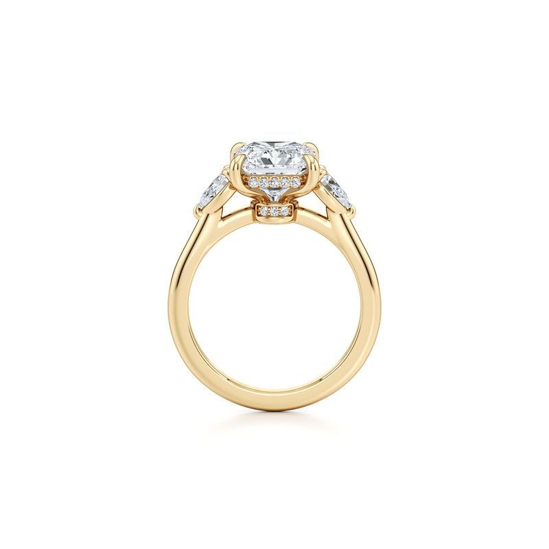 Chelsea Pear Three Stone Lab Diamond Engagement Ring image 109