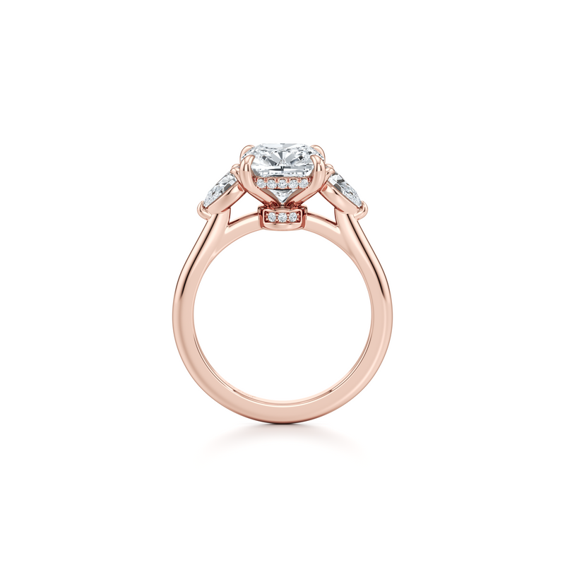 Chelsea Pear Three Stone Lab Diamond Engagement Ring image 53