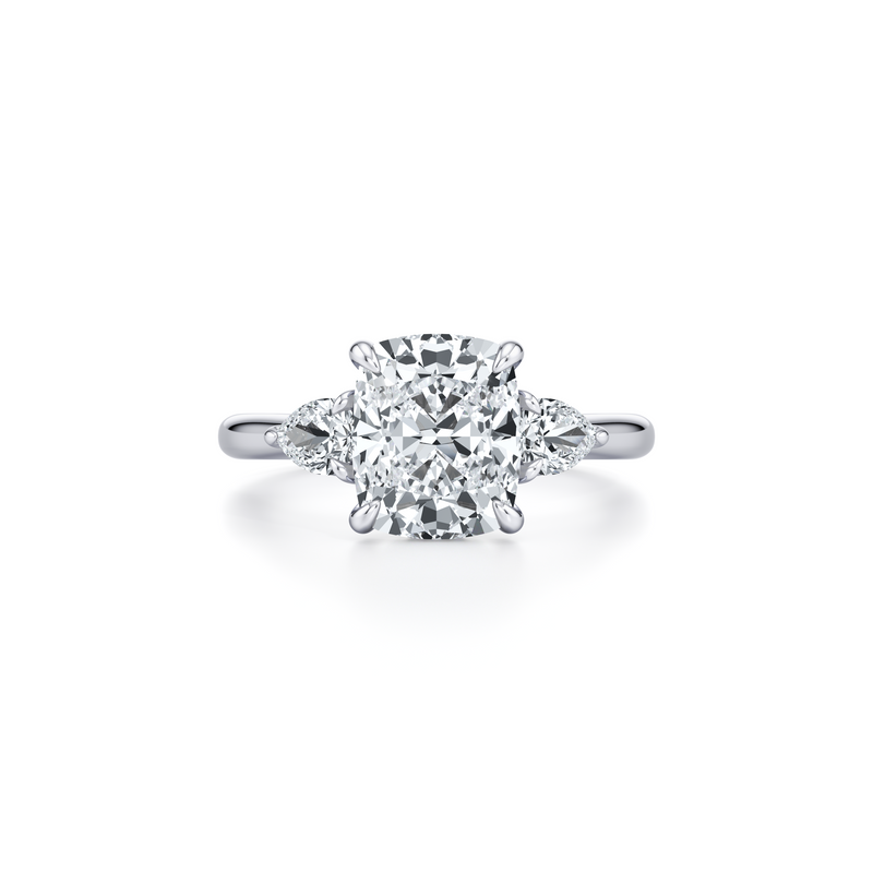 Chelsea Pear Three Stone Lab Diamond Engagement Ring image 41