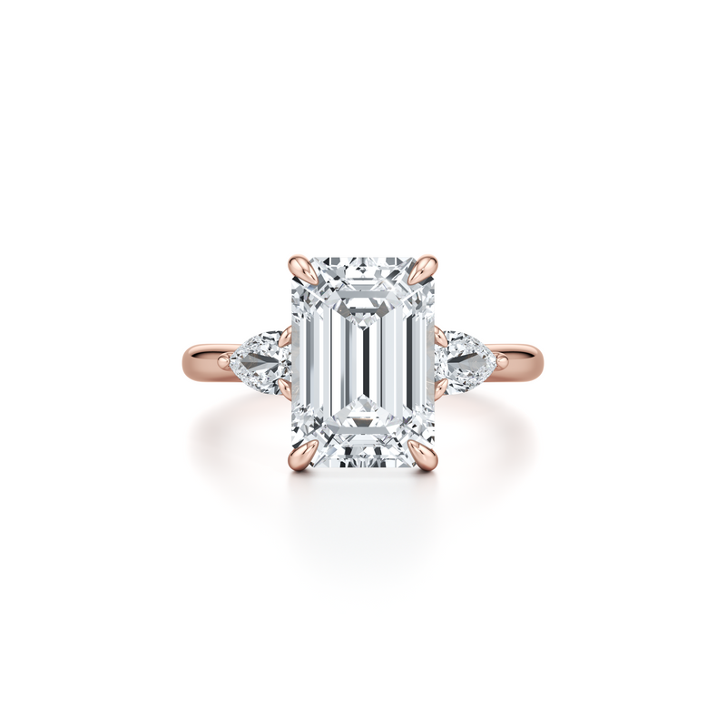 Chelsea Pear Three Stone Lab Diamond Engagement Ring image 31