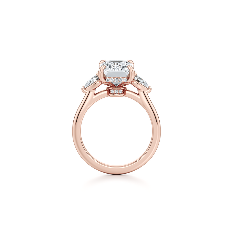 Chelsea Pear Three Stone Lab Diamond Engagement Ring image 33