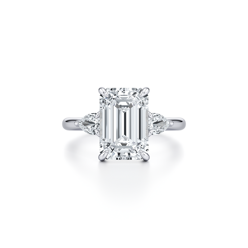 Chelsea Pear Three Stone Lab Diamond Engagement Ring image 21