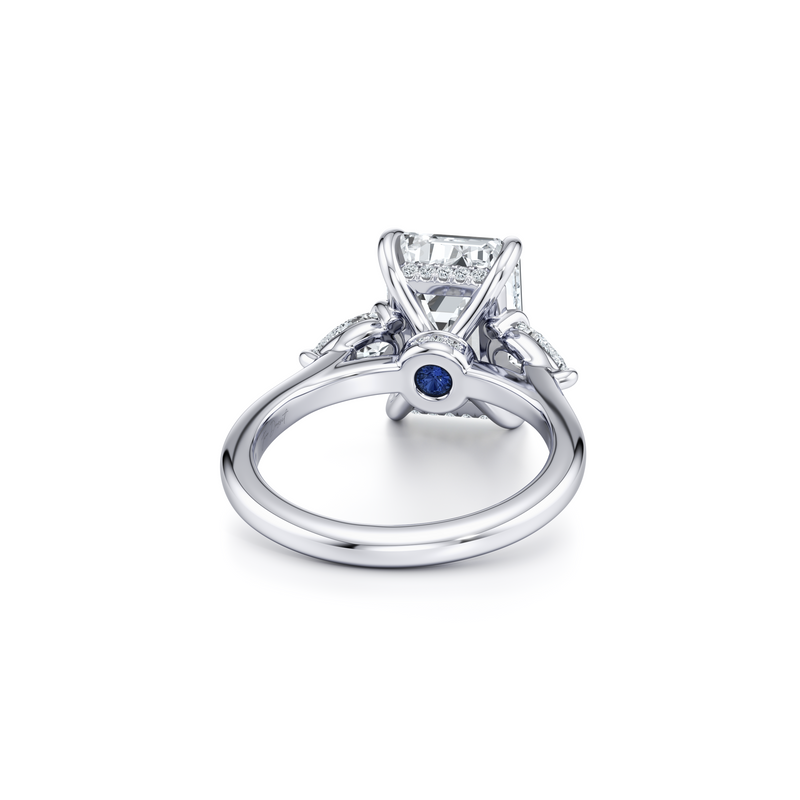 Chelsea Pear Three Stone Lab Diamond Engagement Ring image 24