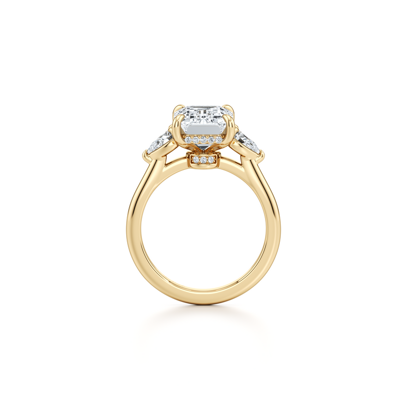 Chelsea Pear Three Stone Lab Diamond Engagement Ring image 28