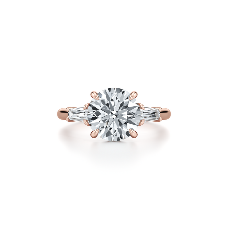 Chelsea Baguette Three Stone Lab Diamond Engagement Ring image 71