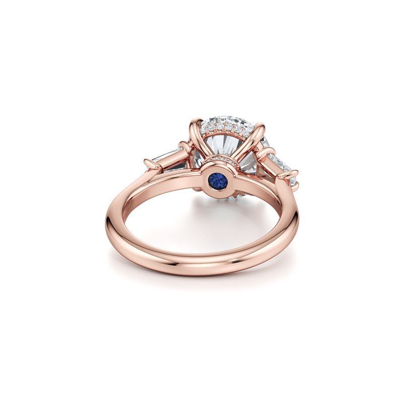 Chelsea Baguette Three Stone Lab Diamond Engagement Ring image 73