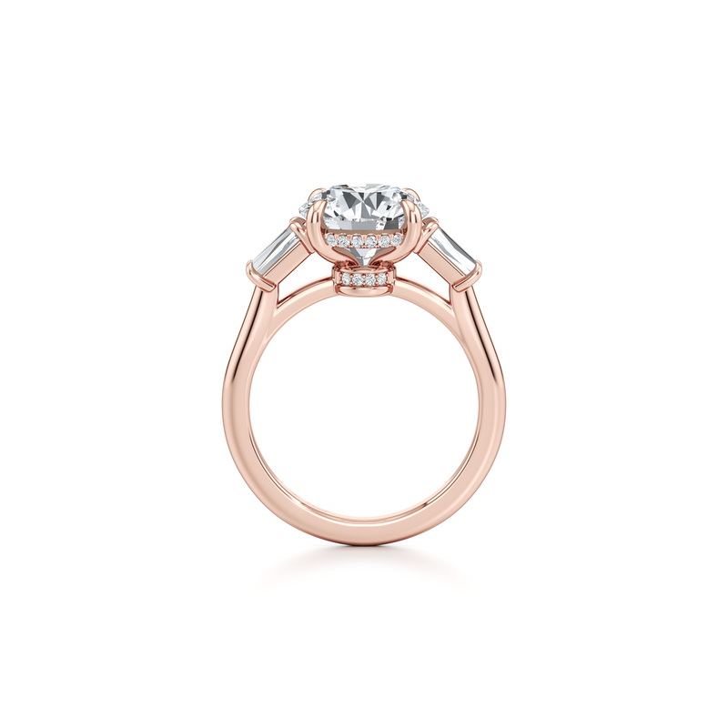 Chelsea Baguette Three Stone Lab Diamond Engagement Ring image 74