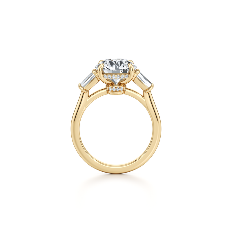 Chelsea Baguette Three Stone Lab Diamond Engagement Ring image 68