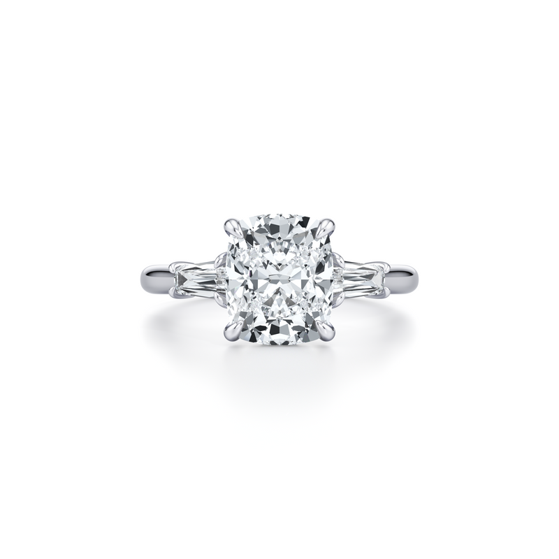 Chelsea Baguette Three Stone Lab Diamond Engagement Ring image 21