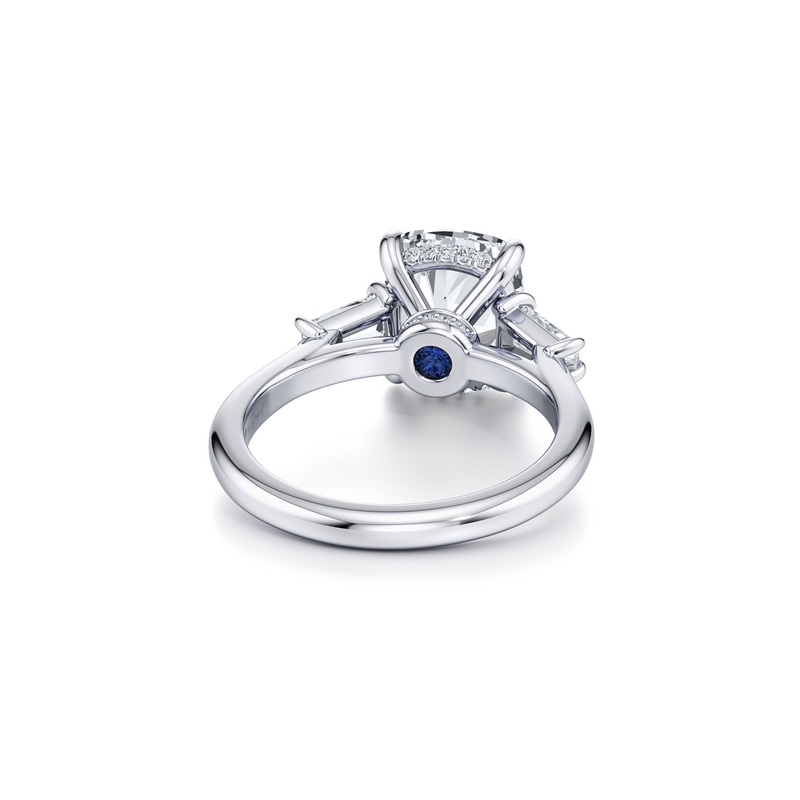 Chelsea Baguette Three Stone Lab Diamond Engagement Ring image 23
