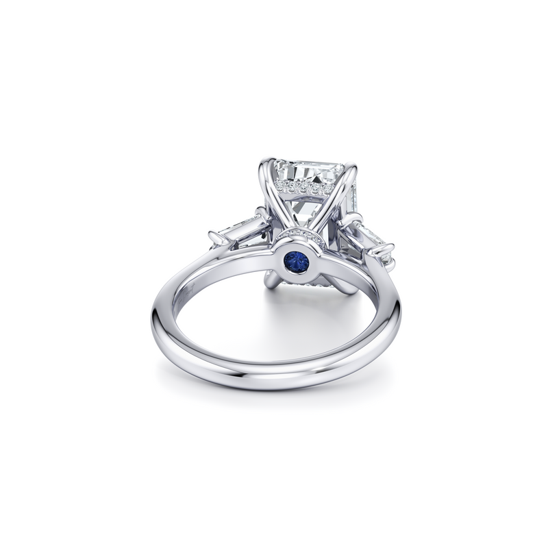 Chelsea Baguette Three Stone Lab Diamond Engagement Ring image 43