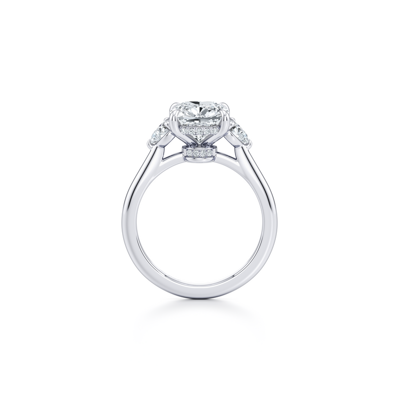 Chelsea Heart Three Stone Lab Diamond Engagement Ring image 44
