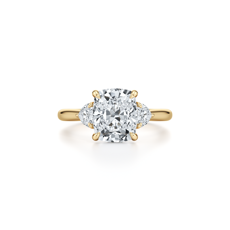 Chelsea Heart Three Stone Lab Diamond Engagement Ring image 46
