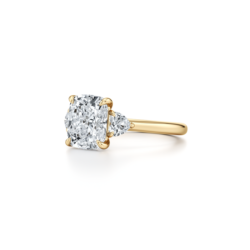 Chelsea Heart Three Stone Lab Diamond Engagement Ring image 47
