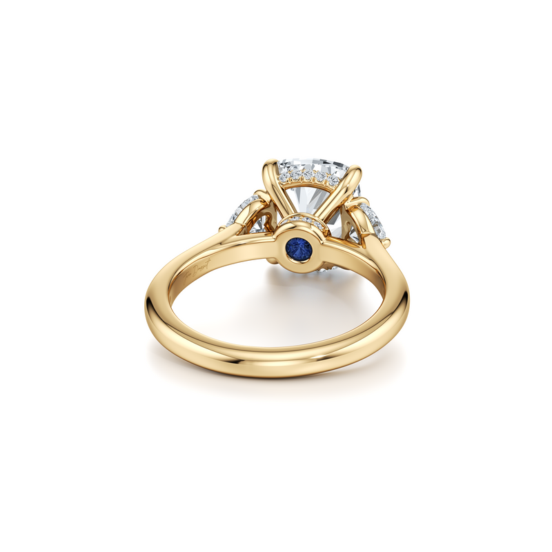 Chelsea Heart Three Stone Lab Diamond Engagement Ring image 49