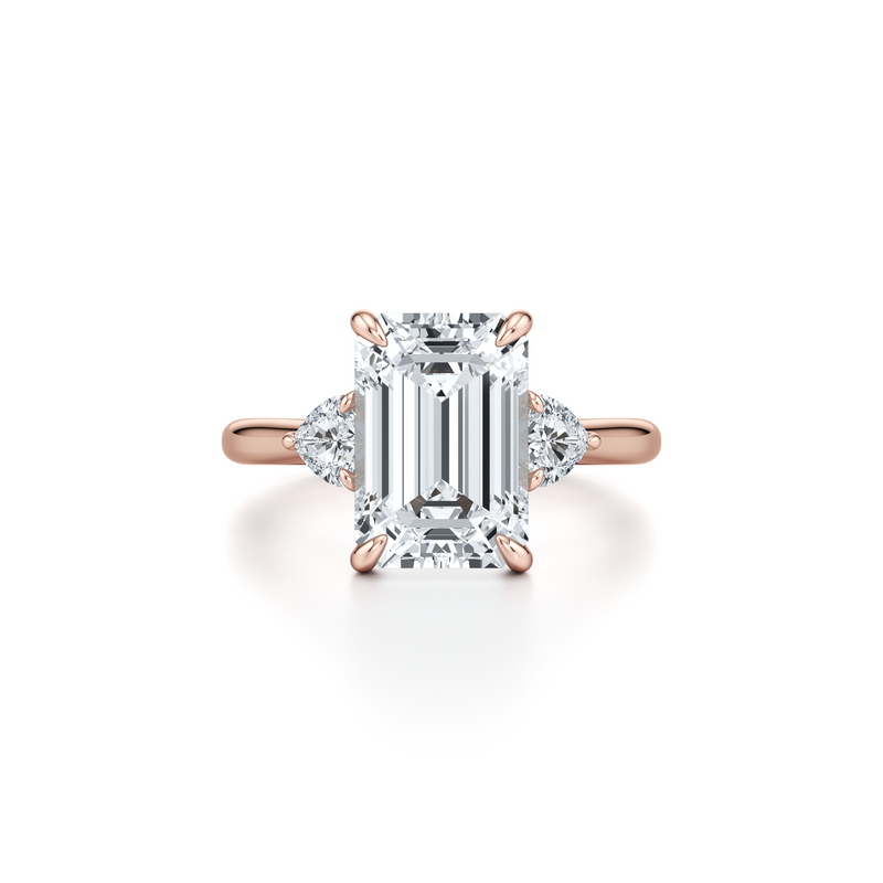 Chelsea Heart Three Stone Lab Diamond Engagement Ring image 71