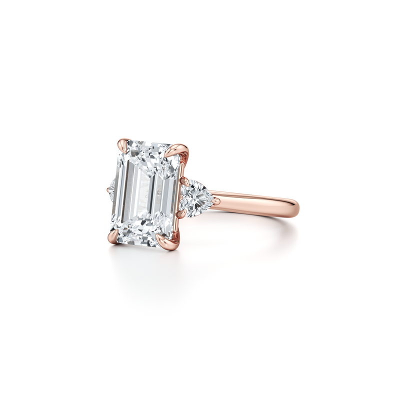 Chelsea Heart Three Stone Lab Diamond Engagement Ring image 72