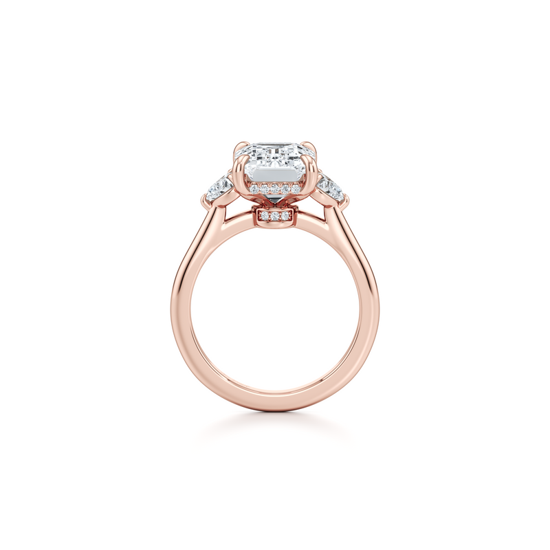 Chelsea Heart Three Stone Lab Diamond Engagement Ring image 73