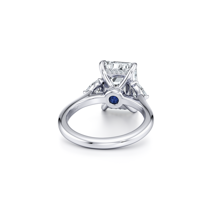 Chelsea Heart Three Stone Lab Diamond Engagement Ring image 64