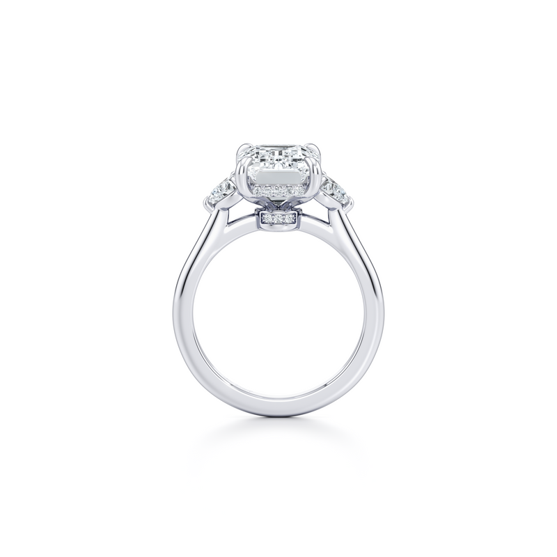 Chelsea Heart Three Stone Lab Diamond Engagement Ring image 63