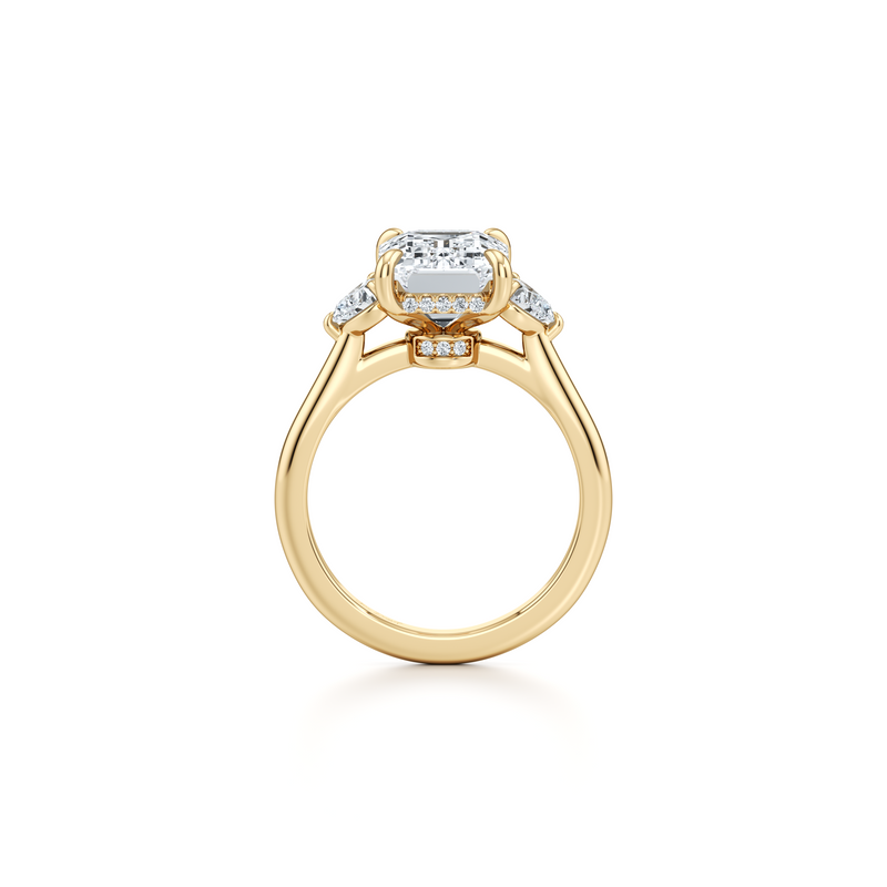 Chelsea Heart Three Stone Lab Diamond Engagement Ring image 68