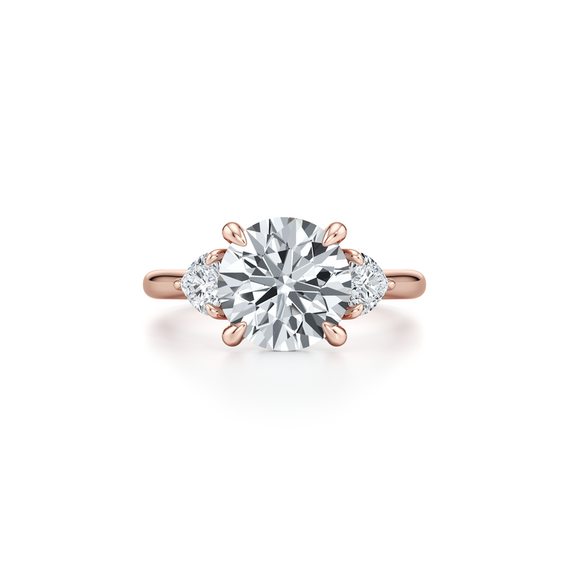 Chelsea Heart Three Stone Lab Diamond Engagement Ring image 11