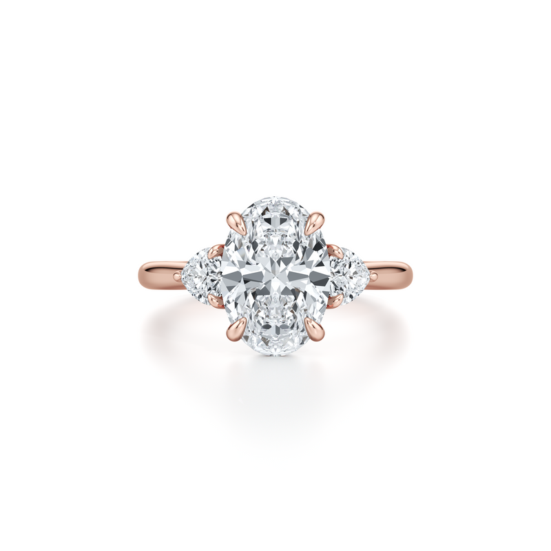 Chelsea Heart Three Stone Lab Diamond Engagement Ring image 31