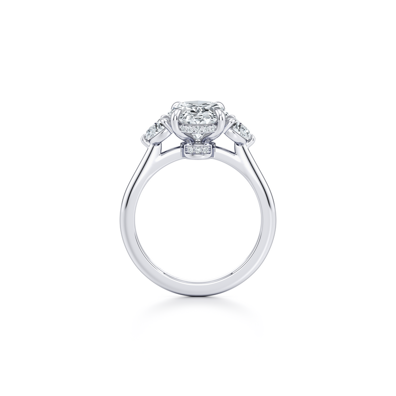 Chelsea Heart Three Stone Lab Diamond Engagement Ring image 23