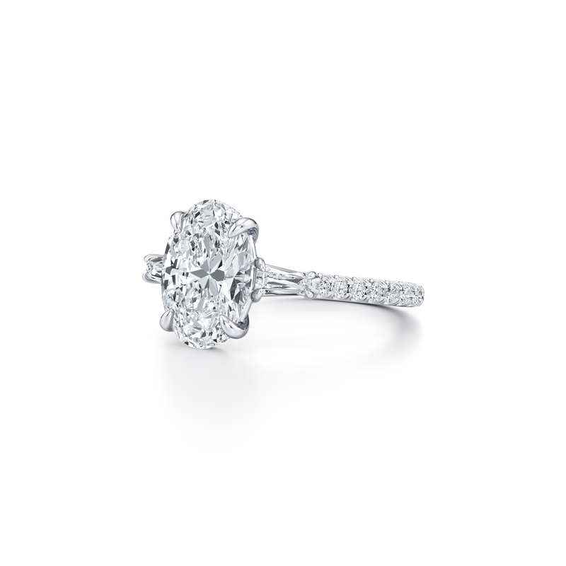 Chelsea Baguette Three Stone Lab Diamond Engagement Ring image 22