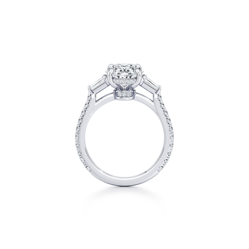 Chelsea Baguette Three Stone Lab Diamond Engagement Ring image 23