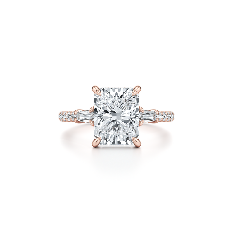 Chelsea Baguette Three Stone Lab Diamond Engagement Ring image 51