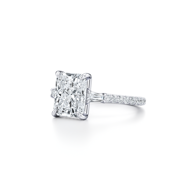 Chelsea Baguette Three Stone Lab Diamond Engagement Ring image 42