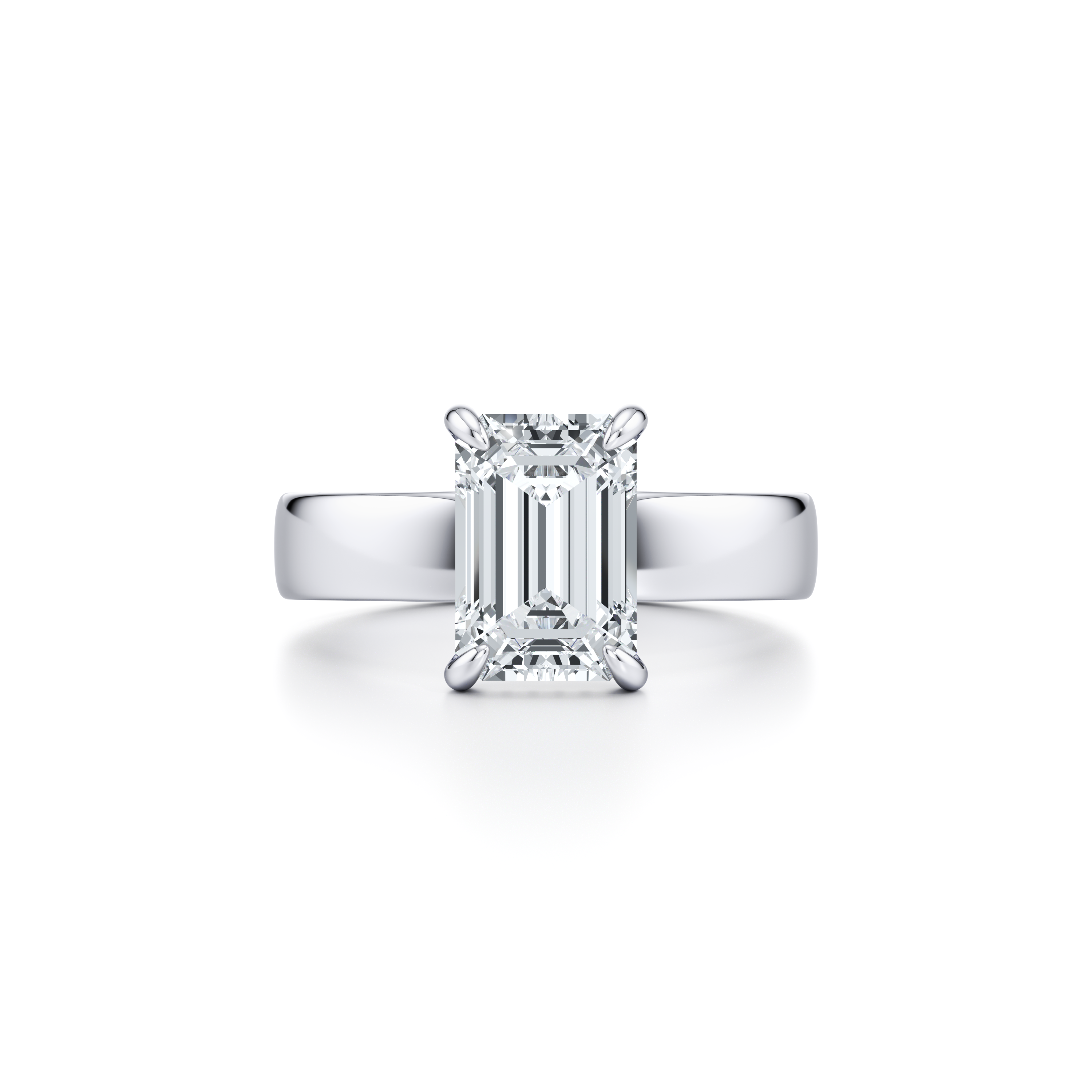 Hayden Emerald Solitaire Lab Diamond Engagement Ring | Jean Dousset