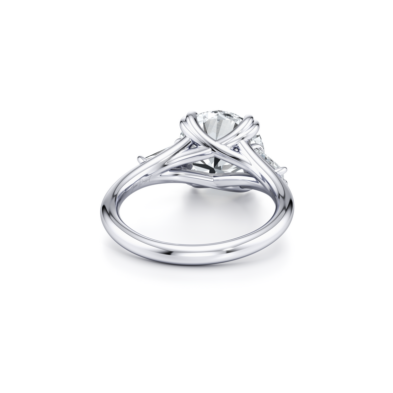 Jane Tapered Baguette Three Stone Lab Diamond Engagement Ring image 3