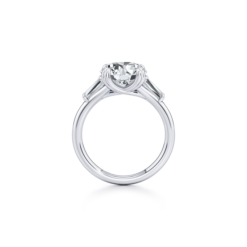 Jane Tapered Baguette Three Stone Lab Diamond Engagement Ring image 4
