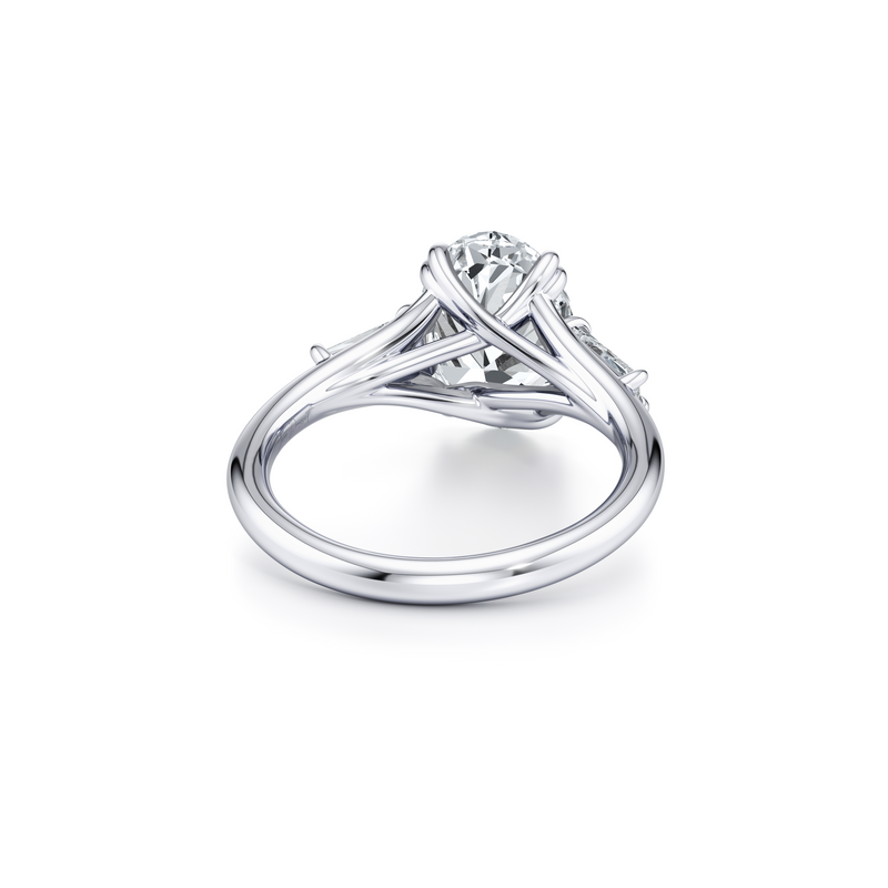 Jane Tapered Baguette Three Stone Lab Diamond Engagement Ring image 23