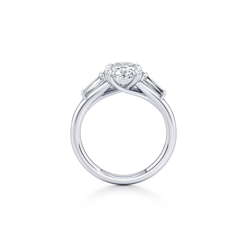 Jane Tapered Baguette Three Stone Lab Diamond Engagement Ring image 24