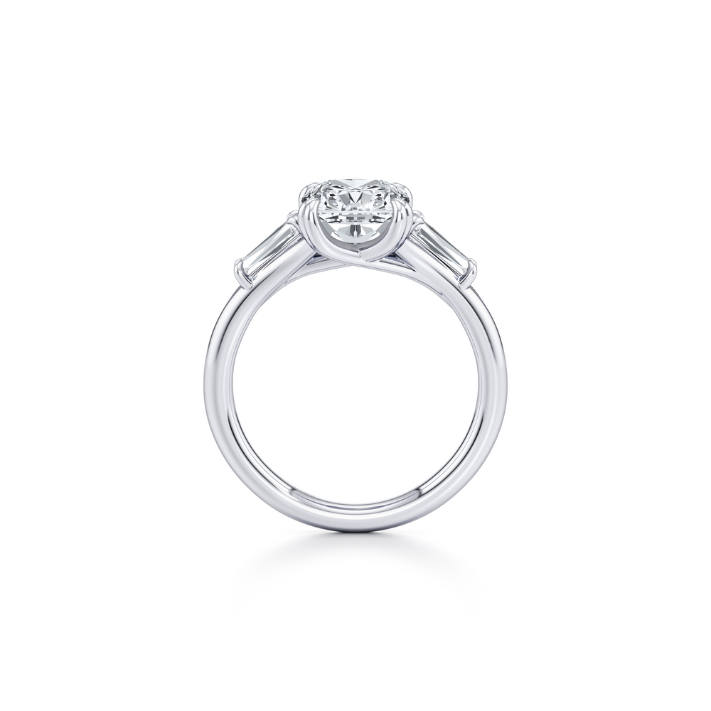 Jane Radiant Three Stone Engagement Ring image 4