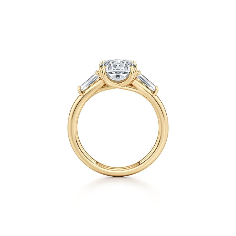 Jane Tapered Baguette Three Stone Lab Diamond Engagement Ring image 69