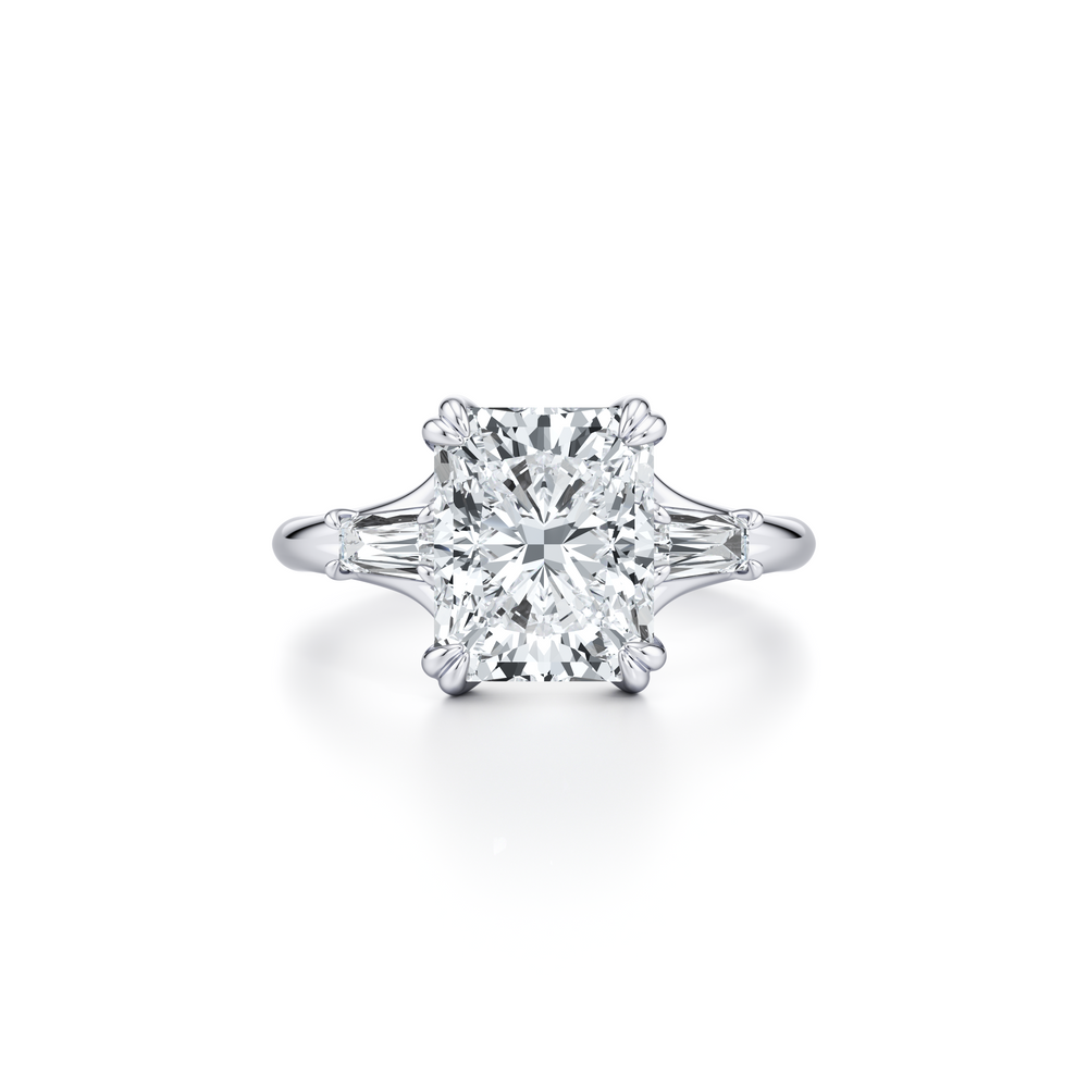 Jane Radiant Three Stone Engagement Ring image 1