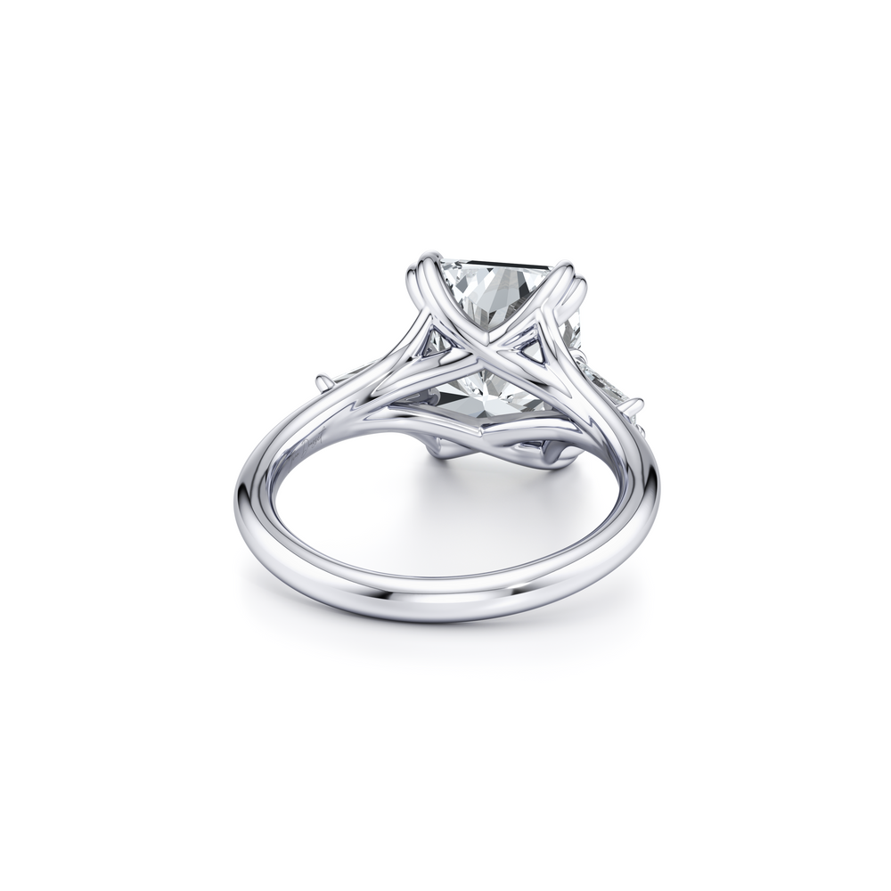 Jane Radiant Three Stone Engagement Ring image 3