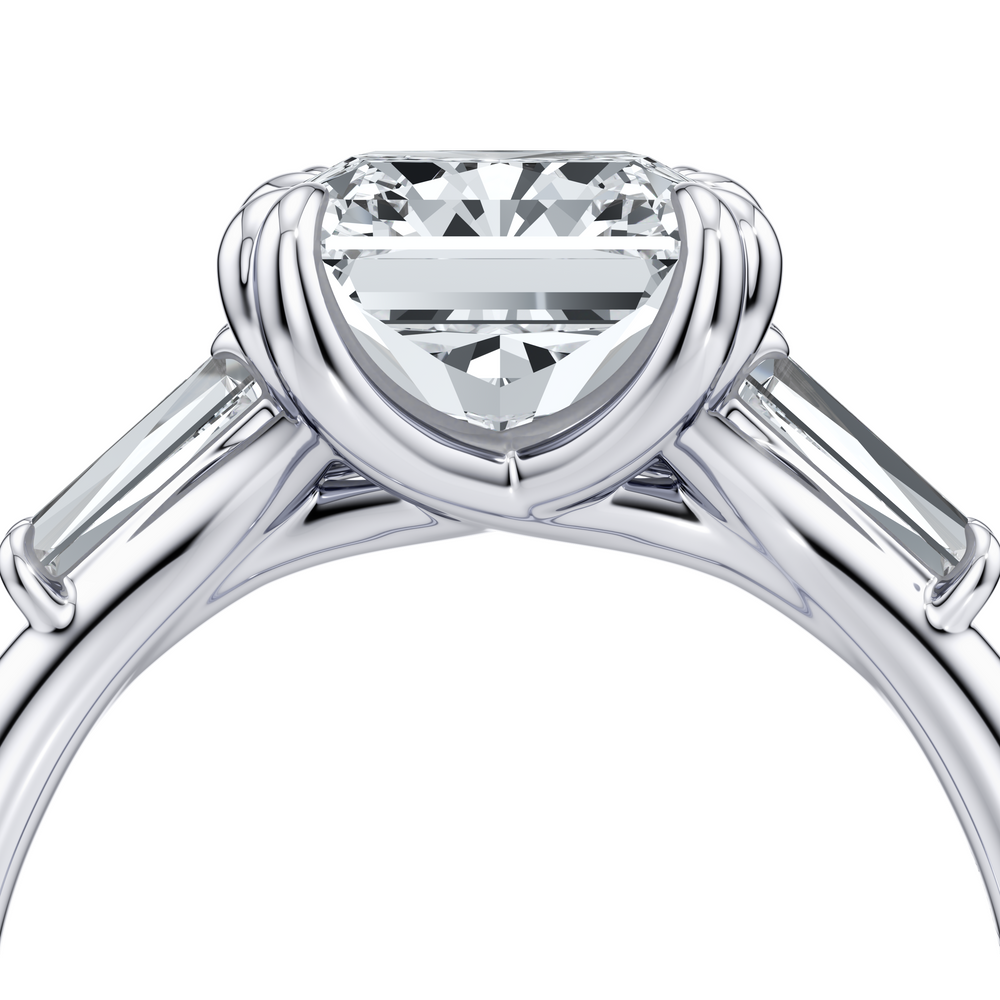 Jane Radiant Three Stone Engagement Ring image 5